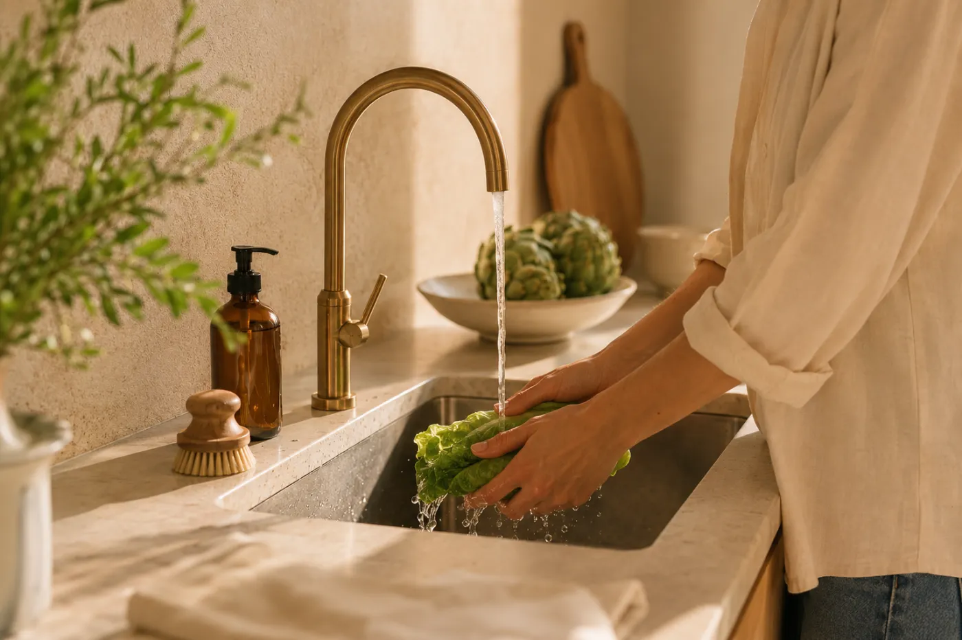 Encimeras y fregaderos para una cocina bonita, práctica y duradera